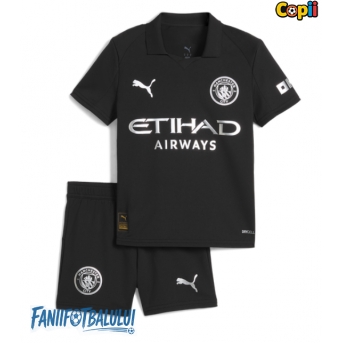 Manchester City Echipament de Fotbal Replică 2025-26 Copii Deplasare (+ Șorturi)